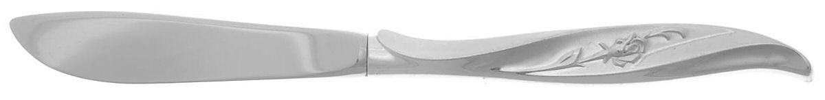 Rose Ballet (Sterling, 1962) Modern Hollow Butter Spreader (Stainless) by International Silver-1