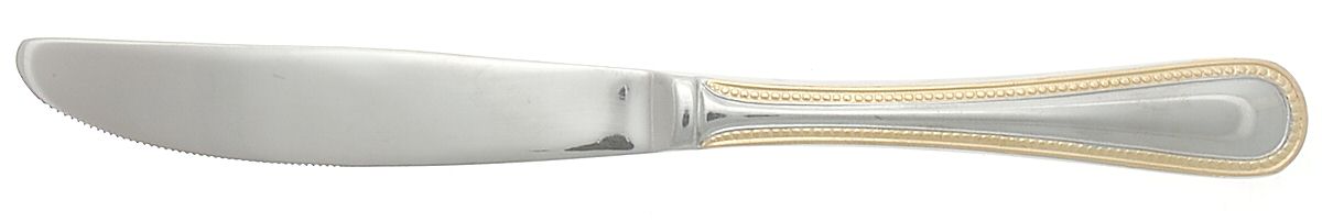 Royal Bead Gold (Stainless, Gold Accent) Modern Solid Knife by International Silver-1