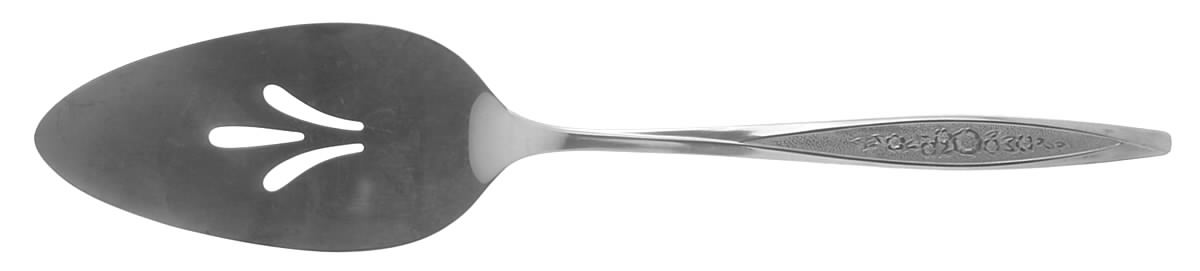 Royal Bouquet (Stainls) Pierced All Stainless Pie Server by International Silver-1