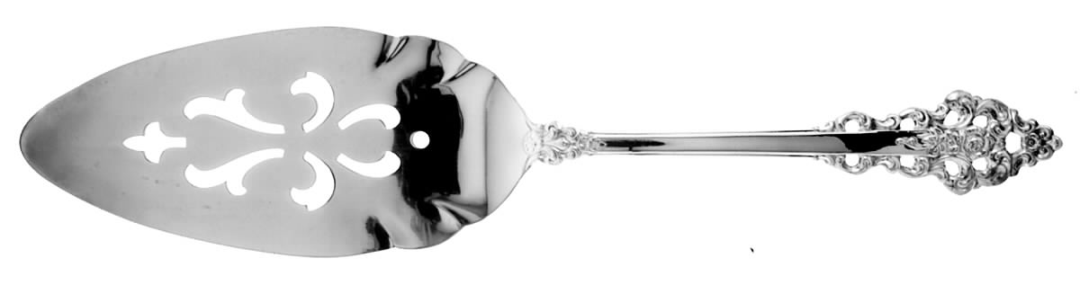 Rochambeau (Silverplate, 1976) Solid Pierced Pie Server by International Silver-1