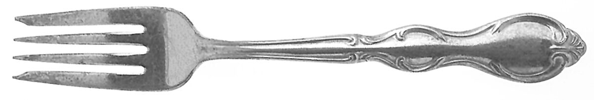 Rochelle (Silverplate, 1946) Individual Salad Fork by International Silver-1