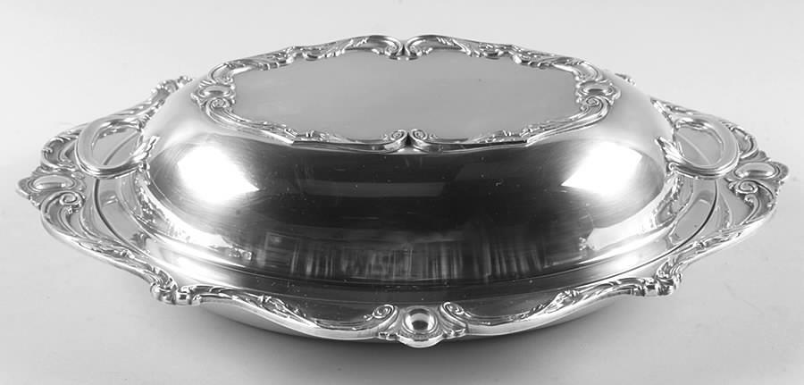 Rochelle (Silverplate, Hollowware) Double Vegetable Bowl by International Silver-1