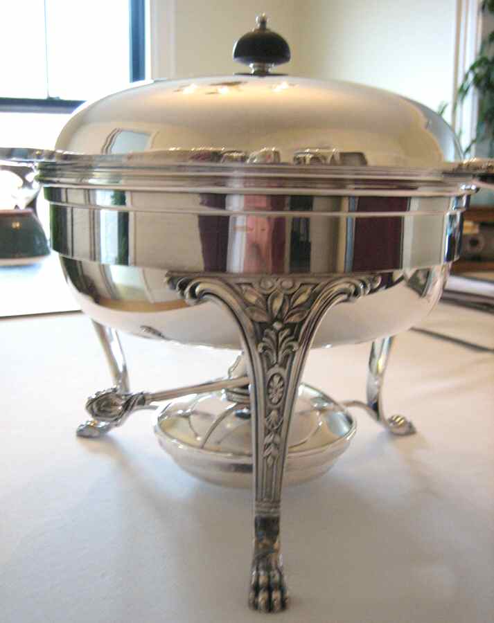 Rochelle (Silverplate, Hollowware) Silverplate Chafing Dish by International Silver-1