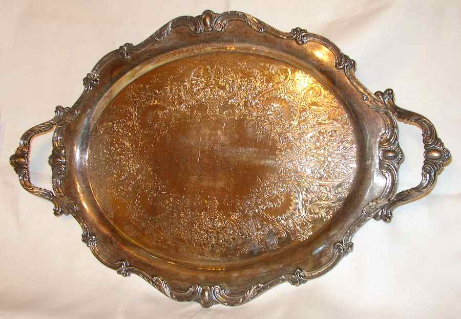 Rochelle (Silverplate, Hollowware) 21" Waiter Tray by International Silver-1