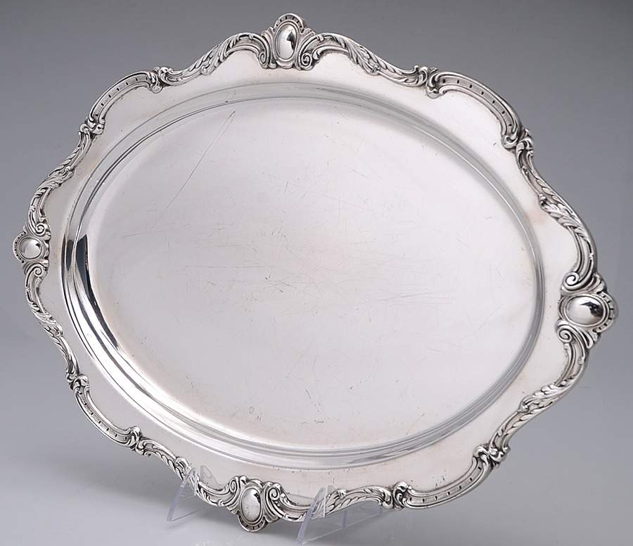 Rochelle (Silverplate, Hollowware) 16" Oval Tray by International Silver-1