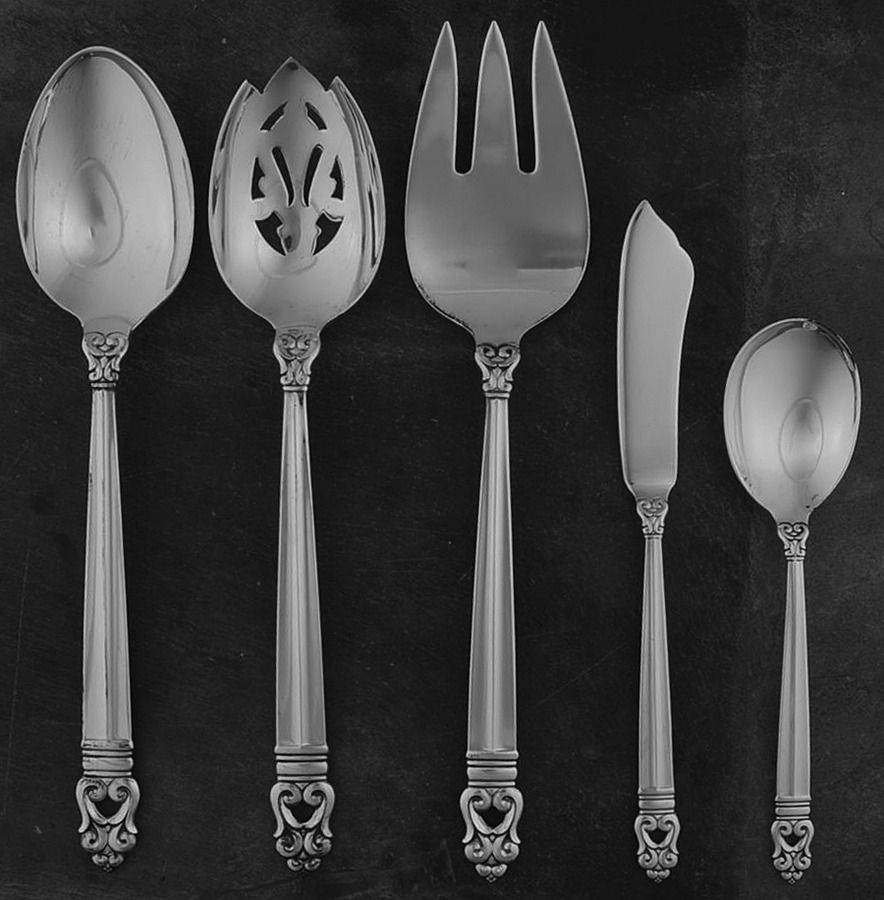 Royal Danish (Sterling, 1939) 5 Piece Hostess Set by International Silver-1