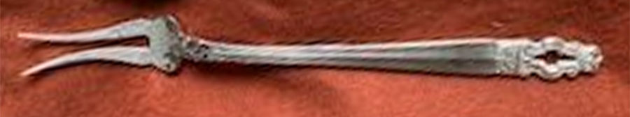 Royal Danish (Sterling, 1939) Two-Tine Butter Pick by International Silver-1