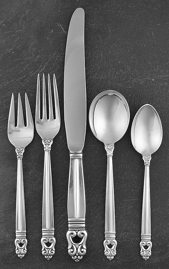 Royal Danish (Sterling, 1939) 40 Piece Estate Set by International Silver-1