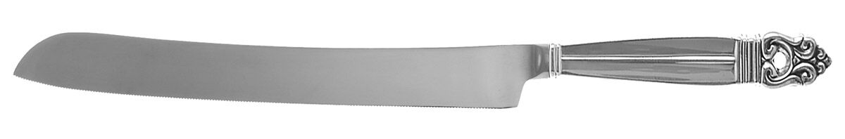 Royal Danish (Sterling, 1939) Wedding Cake Knife with Stainless Blade HC by International Silver-1