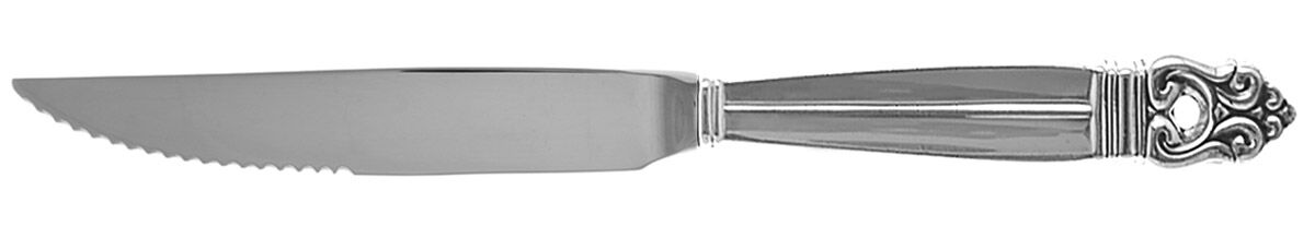 Royal Danish (Sterling, 1939) Steak Knife Individual Hollow, Serrate HC by International Silver-1