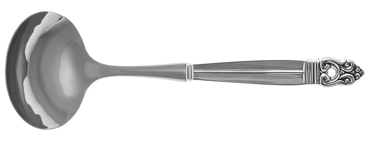 Royal Danish (Sterling, 1939) Gravy Ladle with No Spout Stainless Bowl HC by International Silver-1