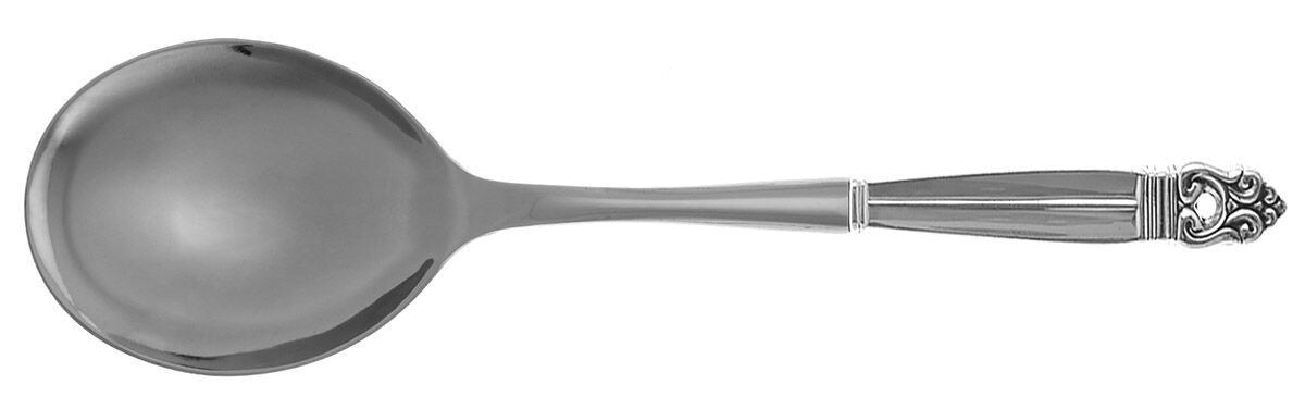 Royal Danish (Sterling, 1939) Casserole Spoon with Smooth Stainless Bowl HC by International Silver-1