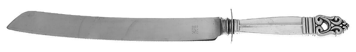 Royal Danish (Sterling, 1939) Cake Knife with Stainless Blade by International Silver-1