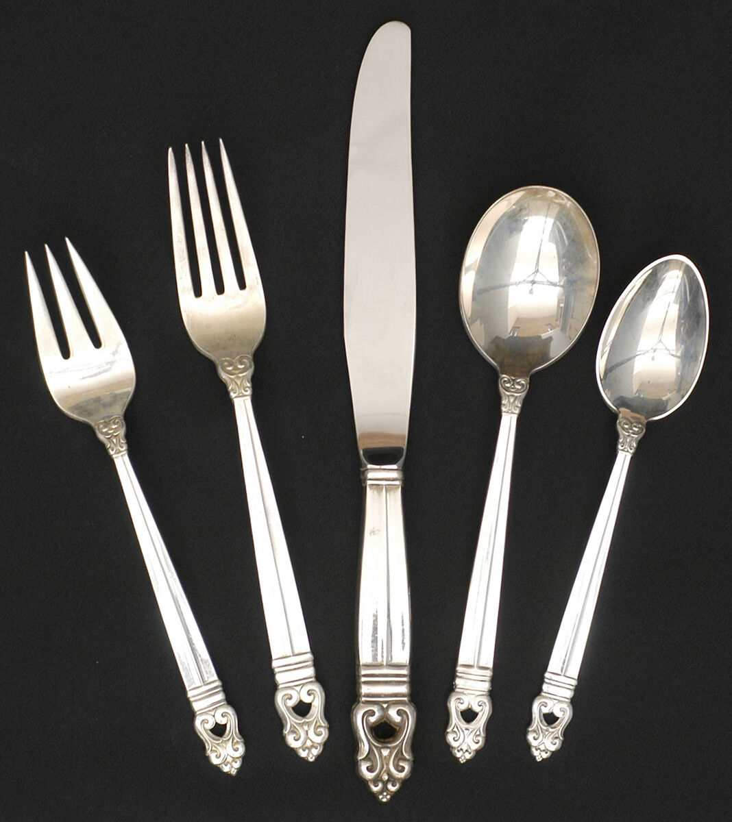 Royal Danish (Sterling, 1939) 40 Piece Estate Set by International Silver-1