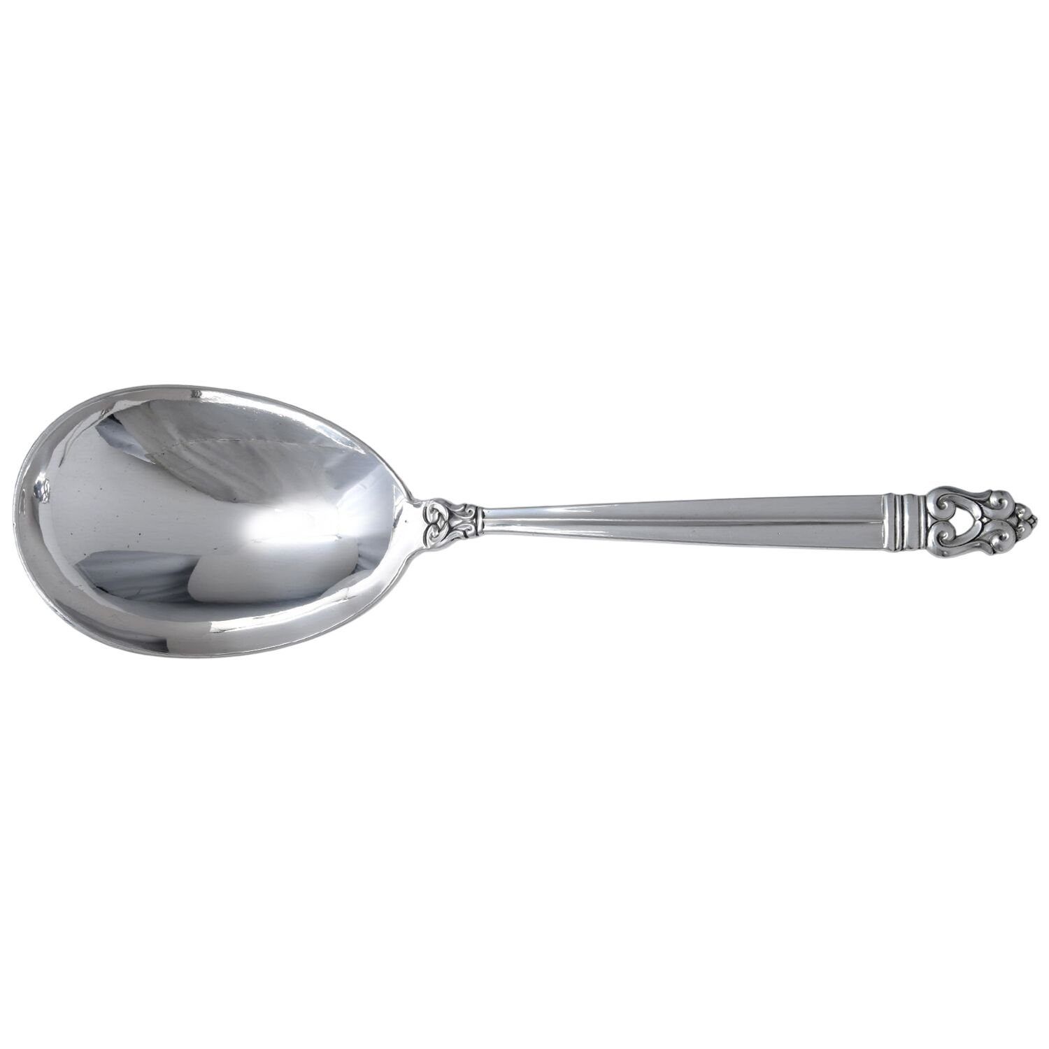 Royal Danish (Sterling, 1939) Solid Salad Serving Spoon by International Silver-1