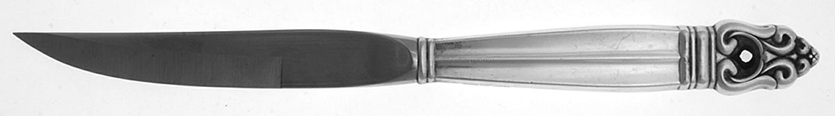 Royal Danish (Sterling, 1939) Hollow Handle Bevel Blade Steak Knife by International Silver-1