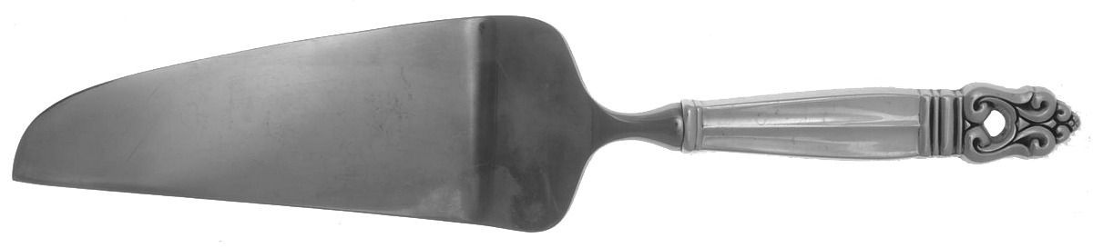 Royal Danish (Sterling, 1939) Pie and Cake Server with Stainless Blade by International Silver-1
