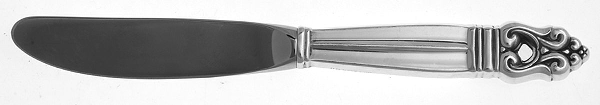Royal Danish (Sterling, 1939) Modern Hollow Butter Spreader (Stainless) by International Silver-1