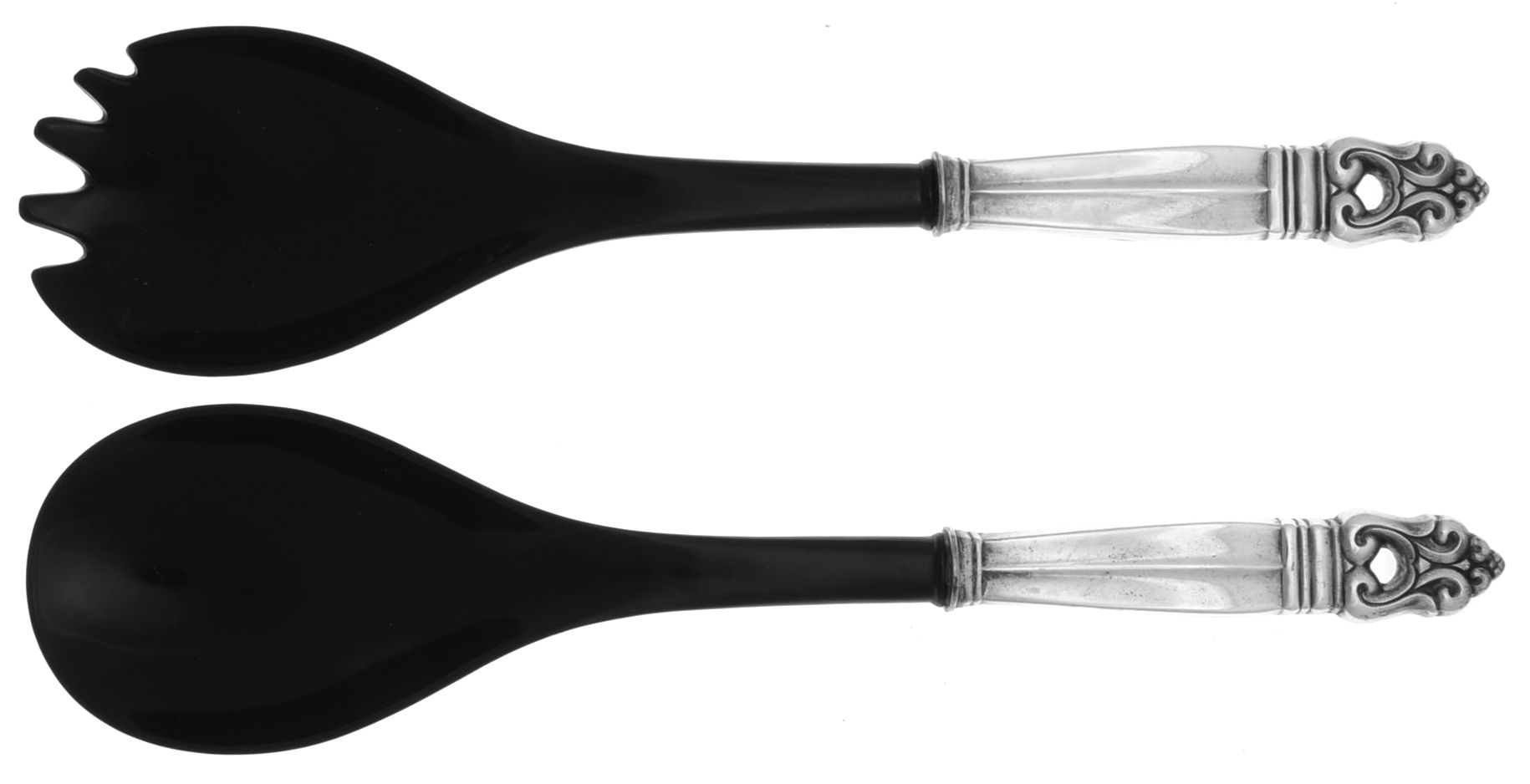 Royal Danish (Sterling, 1939) Plastic Bowl 2-Piece Salad Set by International Silver-1