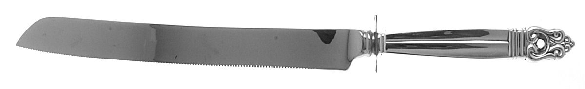 Royal Danish (Sterling, 1939) Cake Knife with Stainless Blade by International Silver-1