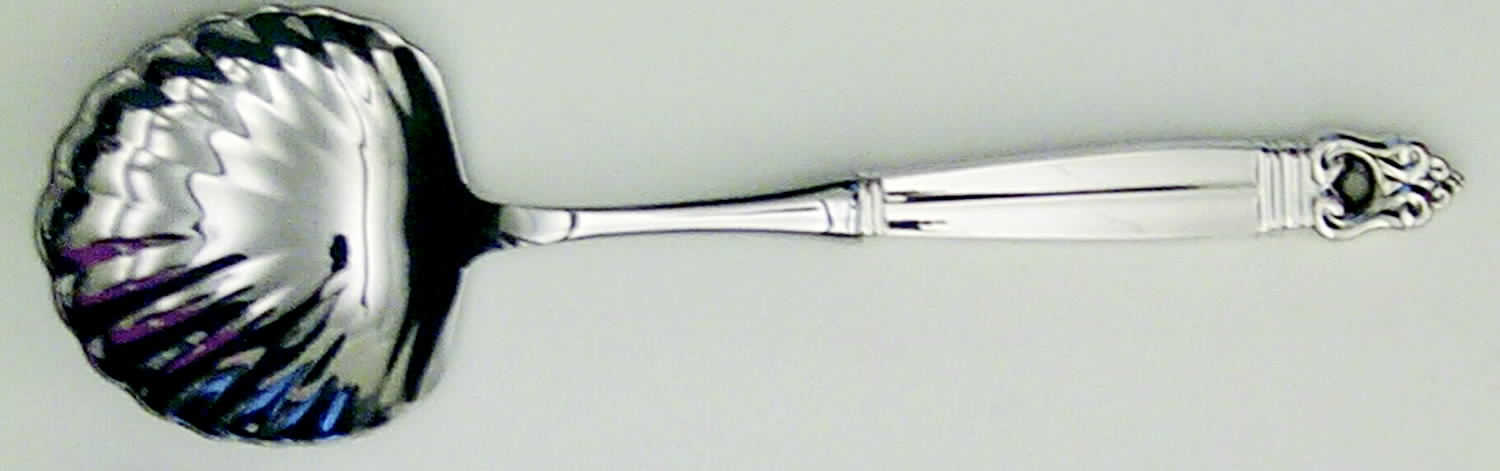 Royal Danish (Sterling, 1939) Casserole Spoon with Stainless Shell Bowl by International Silver-1