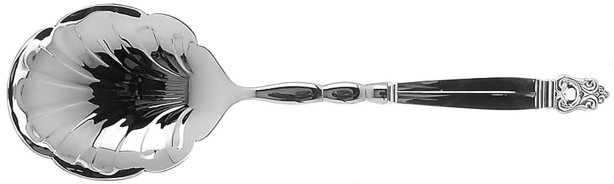 Royal Danish (Sterling, 1939) Oversize Casserole Spoon with Stainless Shell Bowl by International Silver-1