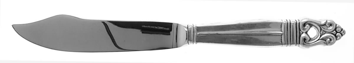Royal Danish (Sterling, 1939) Individual Fish Knife with Stainless Blade by International Silver-1