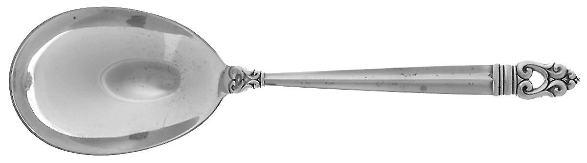 Royal Danish (Sterling, 1939) Small Solid Berry/Casserole Spoon by International Silver-1