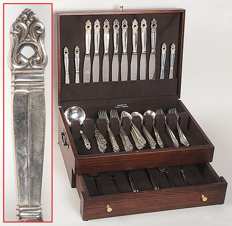 Royal Danish (Sterling, 1939) 57 Piece Set by International Silver-1