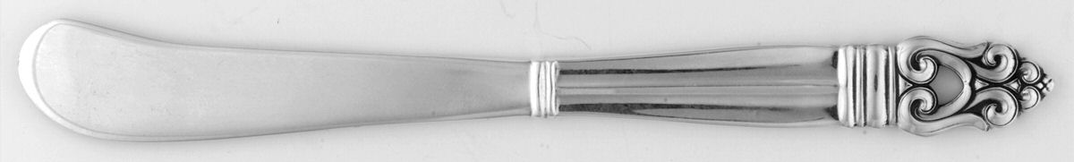 Royal Danish (Sterling, 1939) Flat Handle Paddle Butter Spreader by International Silver-1