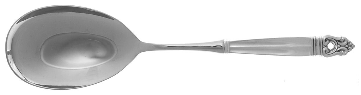 Royal Danish (Sterling, 1939) Salad Servng Spoon with Stainless Bowl by International Silver-1