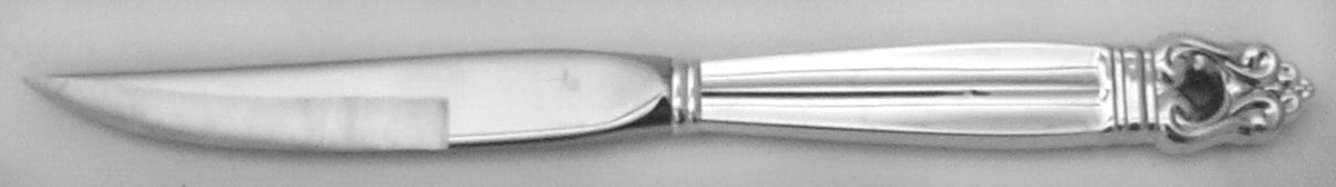 Royal Danish (Sterling, 1939) Individual Steak Knife w/Bevel Blade by International Silver-1