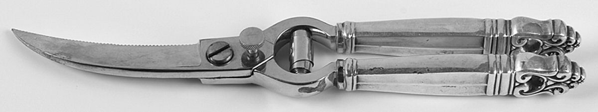 Royal Danish (Sterling, 1939) Poultry Shears with Stainless Blades by International Silver-1