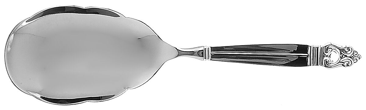 Royal Danish (Sterling, 1939) Rice Spoon-Stainless Bowl by International Silver-1