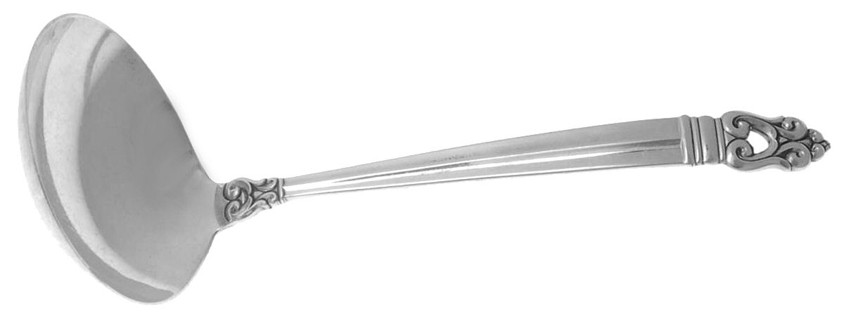 Royal Danish (Sterling, 1939) Solid Gravy Ladle by International Silver-1