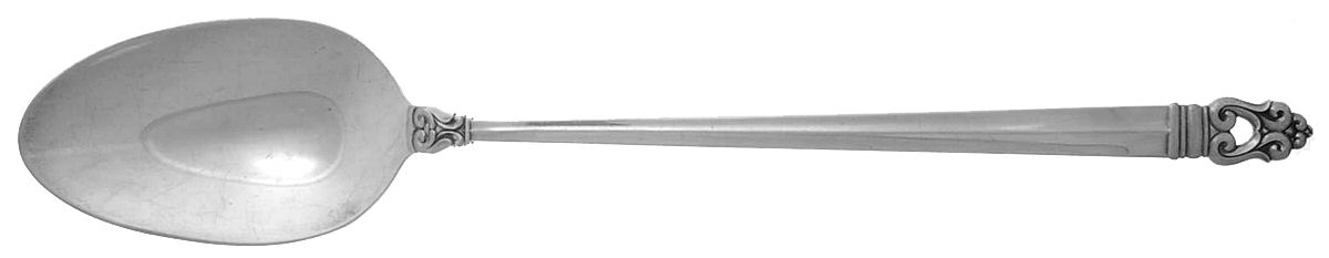 Royal Danish (Sterling, 1939) Large Solid Dressing Spoon by International Silver-1