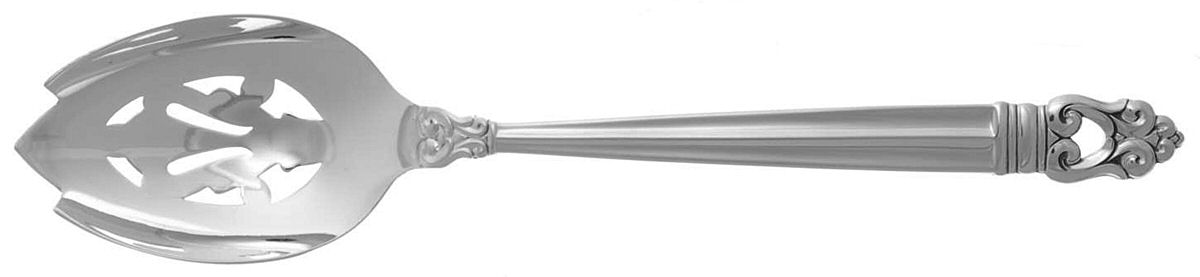 Royal Danish (Sterling, 1939) Pierced Tablespoon (Serving Spoon) by International Silver-1