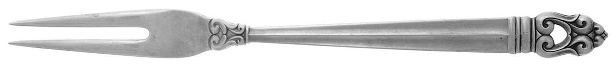 Royal Danish (Sterling, 1939) Solid Buffet Serving Fork by International Silver-1