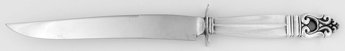 Royal Danish (Sterling, 1939) Small Steak Carving Knife with Stainless Blade by International Silver-1