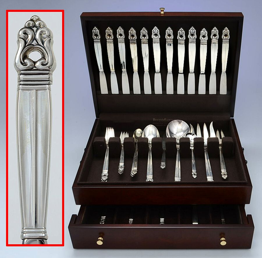 Royal Danish (Sterling, 1939) 107 Piece Set by International Silver-1