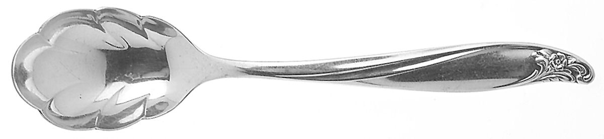 Royal Empress I (Silverplate, 1960) Sugar Shell Spoon by International Silver-1