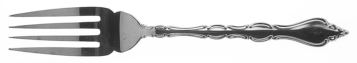 Royal Elegance (Stainless) Medium Solid Cold Meat Serving Fork by International Silver-1