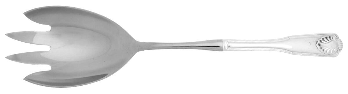 Royal Hill (Silverplate) Salad Serving Fork with Stainless Prongs by International Silver-1