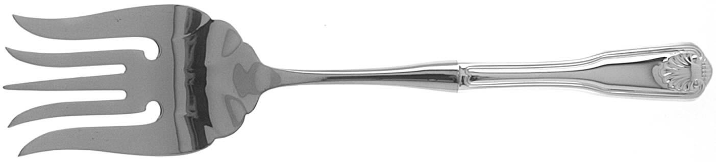 Royal Hill (Silverplate) Large Stainless-Tine Cold Meat Serving Fork by International Silver-1