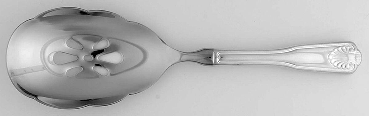 Royal Hill (Silverplate) Pierced Casserole Spoon with Stainless Bowl by International Silver-1