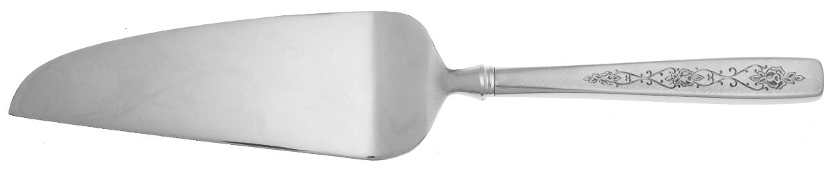 Rose Lace (Stainless) Pie and Cake Server with Stainless Blade HC by International Silver-1