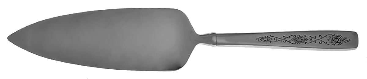Rose Lace (Stainless) Pie Server with Serrated Stainless Blade HC by International Silver-1