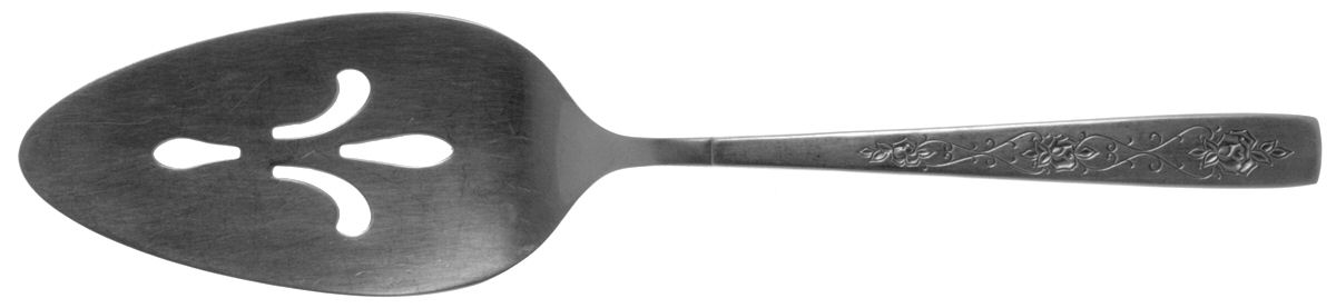 Rose Lace (Stainless) Pierced All Stainless Pie Server by International Silver-1