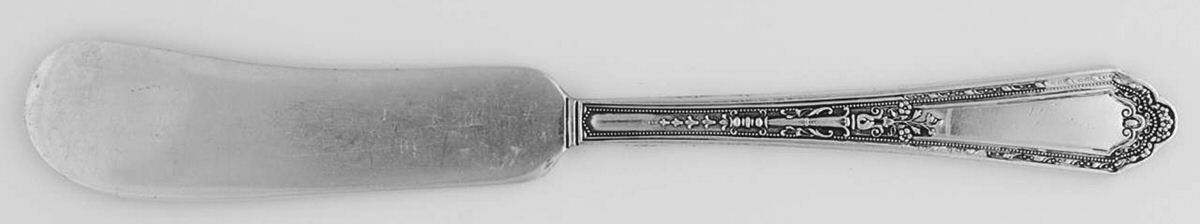 Romance (Silverplate, 1925) Flat Handle Butter Spreader by International Silver-1