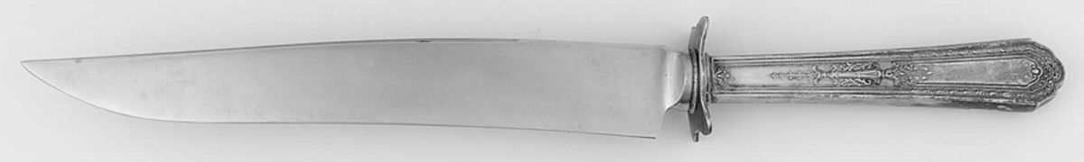 Romance (Silverplate, 1925) Large Stainless Blade Roast Carving Knife by International Silver-1